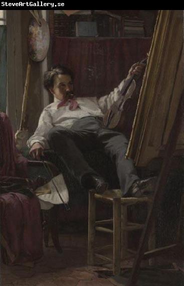 Thomas Hovenden Self-Portrait of the Artist in His Studio